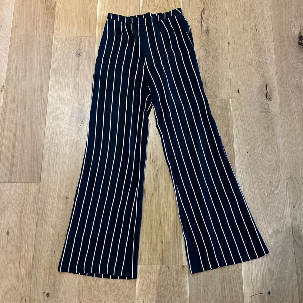 Reformation Mid-Rise Stripe Pants (Petite)